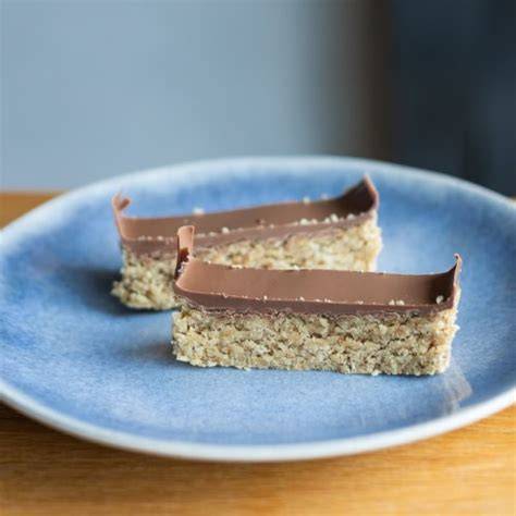 Obrázok: Flapjack s kokosom a belgickou čokoládou - sekcia a príprava