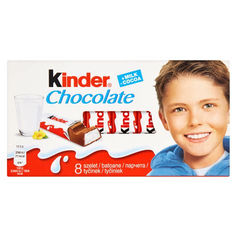Kinder čokoládky a ďalšie suroviny