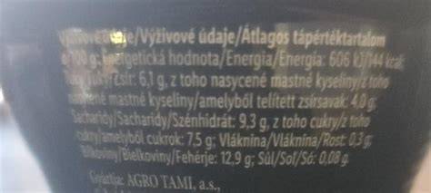 Tabuľka: nutričné hodnoty domáceho tvarohu
