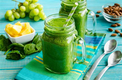 Zložky na prípravu zeleného detoxikačného smoothie