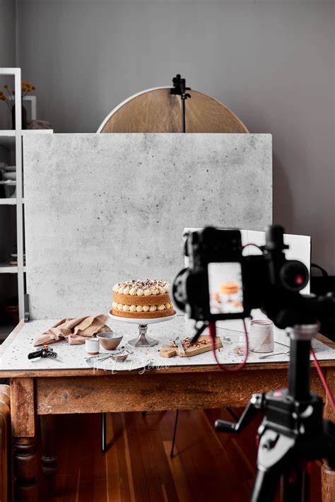 Food photography setup