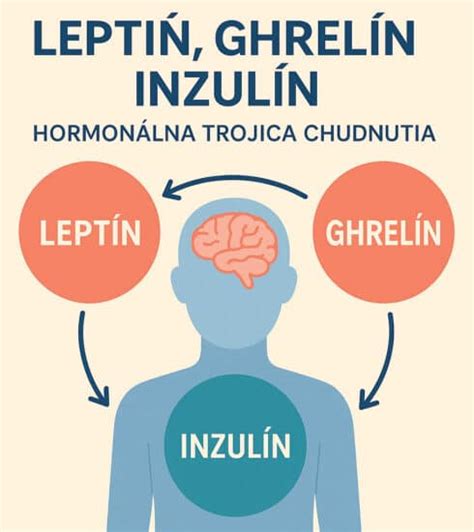 Infografika: Hormóny hladu ghrelín a leptín a ich vplyv na chuť do jedla