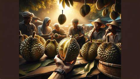 Durian - kráľ ovocia s výraznou vôňou: <obrazok>durian.jpg</obrazok>
