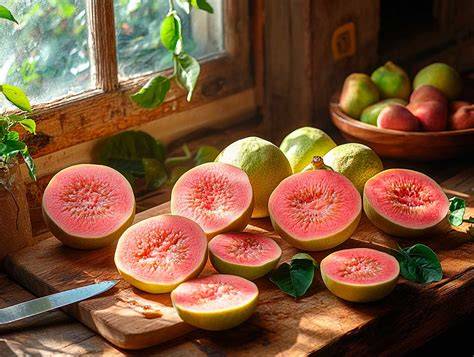 Guava - plody s vysokým obsahom vitamínu C: <obrazok>guava.jpg</obrazok>
