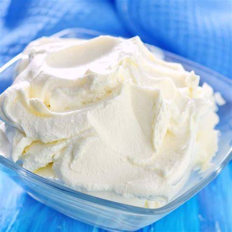 Krém s mascarpone, tvarohom a šľahačkou - vizuál konzistencie