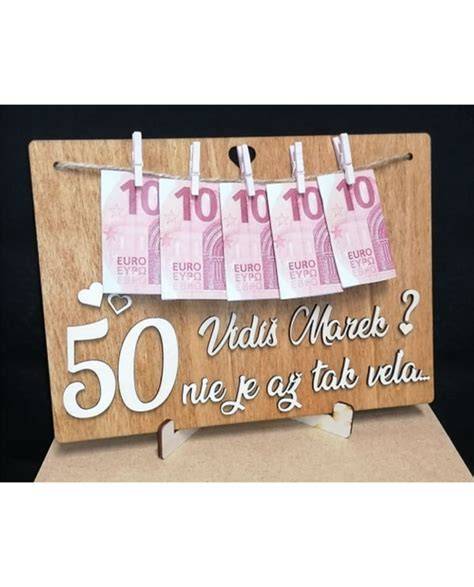 Tabuľa pre peniaze - originálny darček k tortám