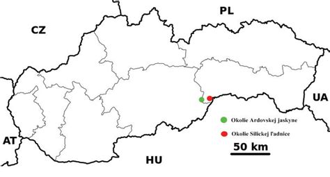 Mapa regiónu s vyznačením miestnych dodávateľov kovových brán