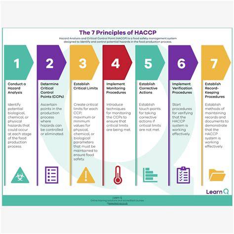 Infografika: 7 zásad HACCP a ich prepojenie do procesu