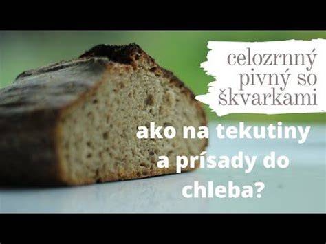 Diagram zložení bezlepkového chleba: múky, škroby, semienka a prísady