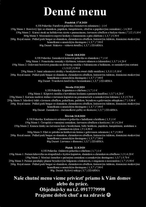 Infografika: Prehľad typov obedových jedál na týždeň (polievky, šaláty, cestoviny, ryby, mäso, vegetariánske)