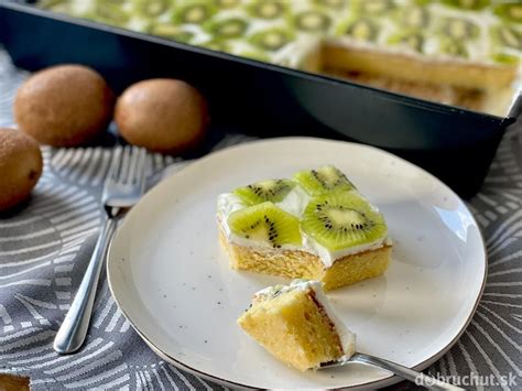 Obrázok: Krok za krokom - vrstvený kiwi koláč s krémom a želatínou