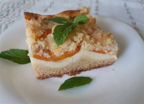 Fotorecept: Marhuľový koláč s tvarohom