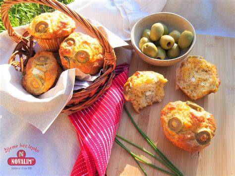 Slané muffiny s olivami a syrom - názorný výsledok