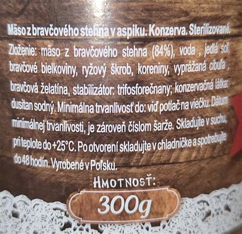 Infografika: Zloženie a nutričné hodnoty Tauris udeného bravčového stehna