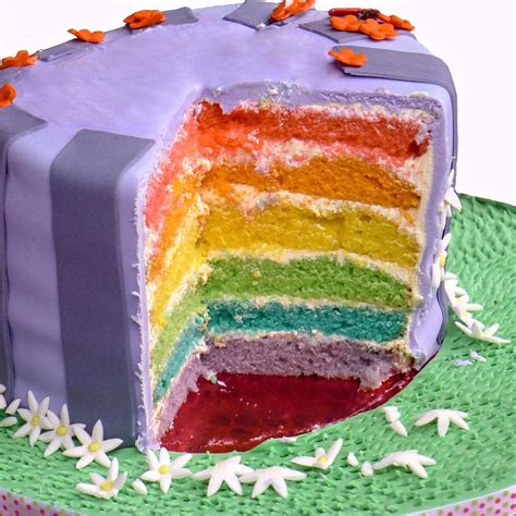 Farebná torta s vrstvami