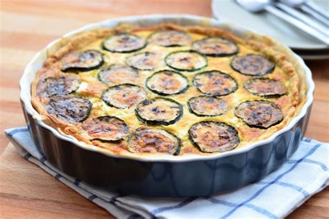 Pečený slaný cuketový quiche