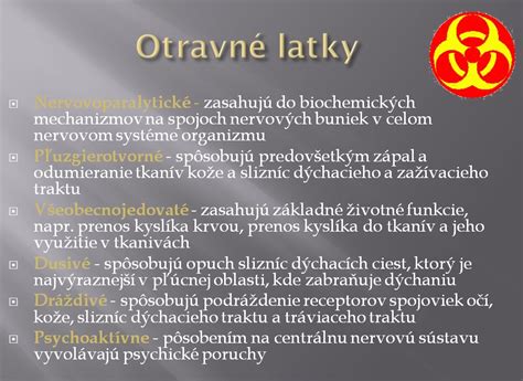 Infografika: Rozdelenie toxických látok a ich účinky