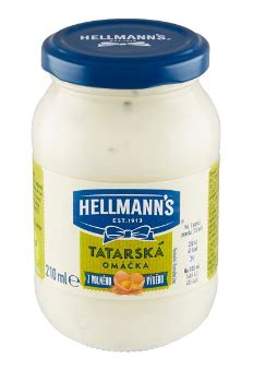 Infografika: Zloženie tatárskej omáčky Hellmann's a hlavné alergény