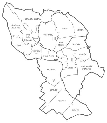 Mapa s možnými trasami školských výletov