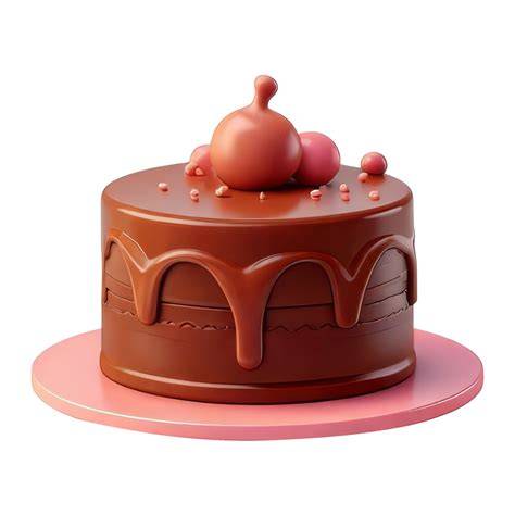 Three-dimensional cake shapes and decorative elements