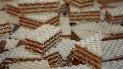 pripravené grilážky na tortových oblátkach