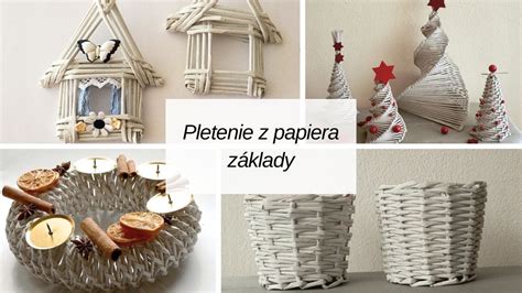 Papierové rúrky na pletenie