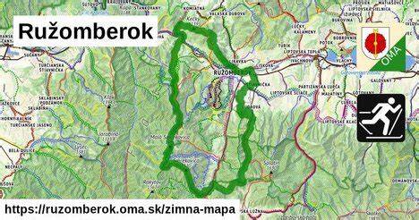 Mapa regiónu Ružomberok a Liptovského regiónu s vyznačením Liptovskej Tepličky a okolitých obcí