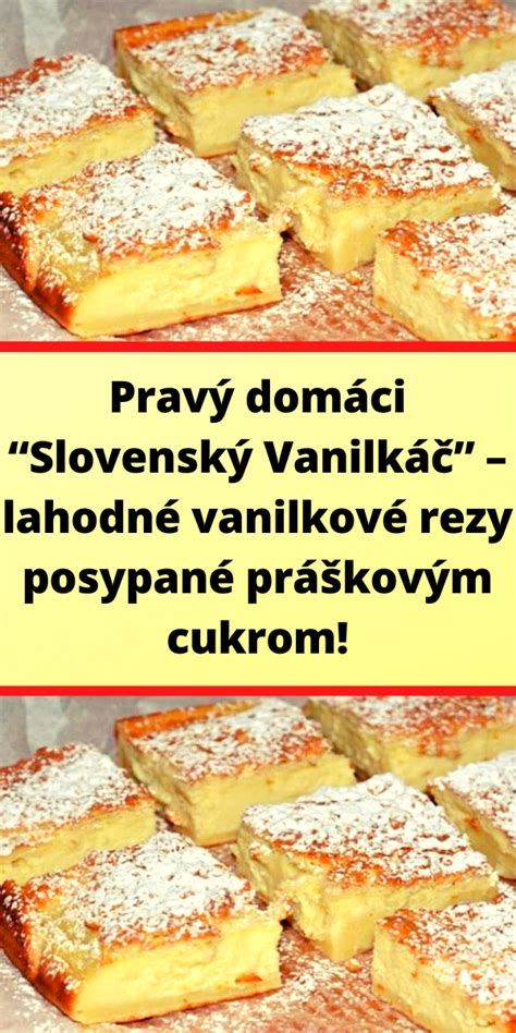 hotové tvarohové rezy posypané práškovým cukrom
