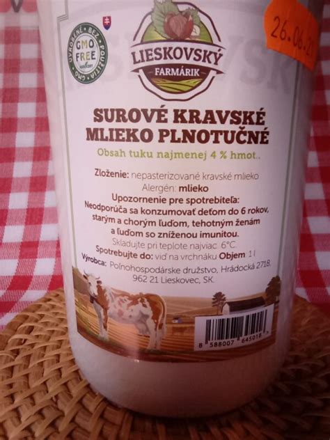 Slovenské kravské mlieko