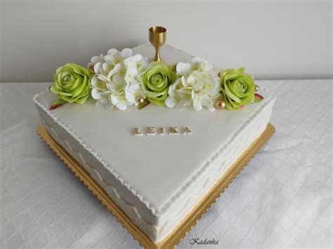 modrá torta na konfirmáciu pre chlapca