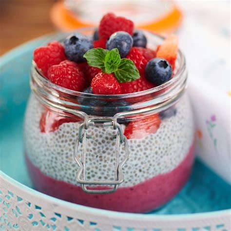 Obrázok: chia puding s ovocím