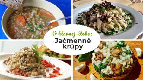 Infografika: Složky jačmenných krúp a ich nutričné benefity
