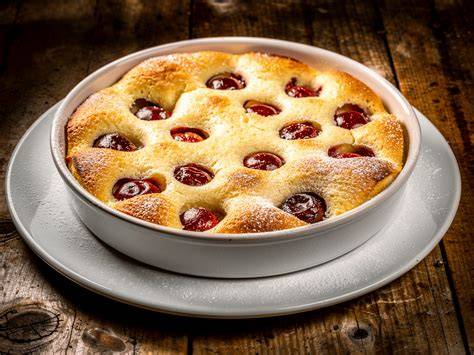 vizualizácia mandarinkovej arómy v clafoutis