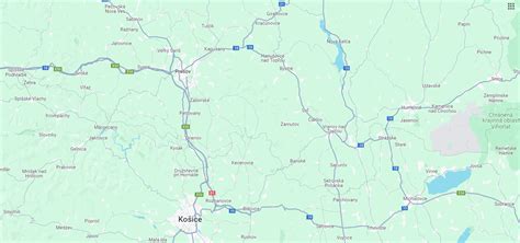 Mapa Bardejova a okolia