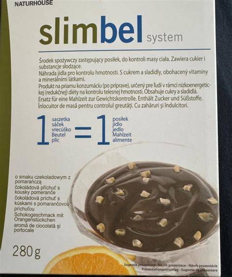 Infografika: Nutričné hodnoty Slimbel pudingu a porovnanie s bežnými jedlami