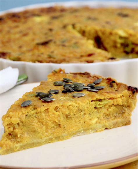 tekvicový quiche