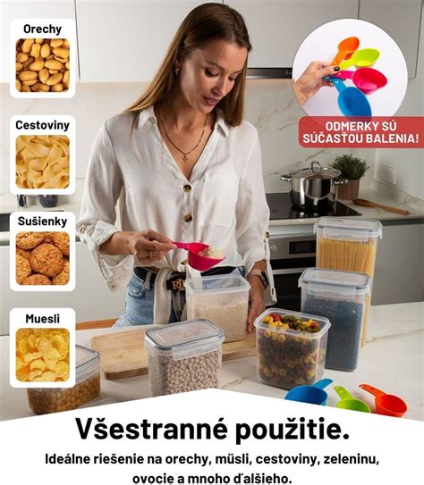 Vzduchotesné nádoby na skladovanie potravín