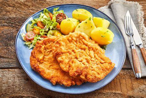 Foto Kotlet Schabowy s prílohami