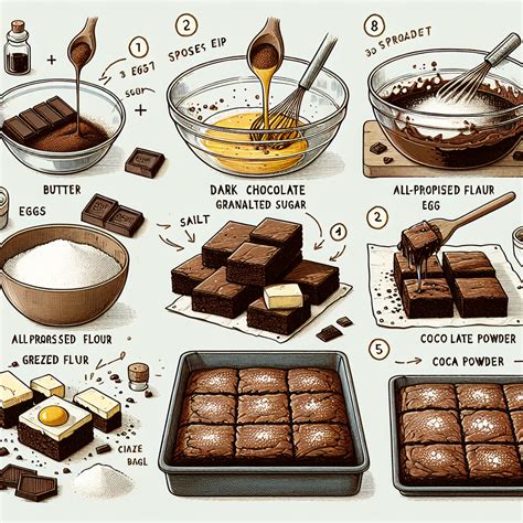 rozložené ingrediencie na brownies