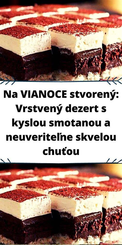 Infografika: vrstvený dezert so šľahačkou a kyslou smotanou