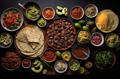 Farebná fotografia rôznych druhov tacos