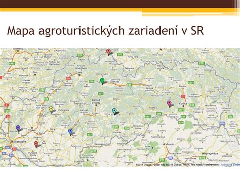 Mapa rančov a agroturistických zariadení na Slovensku