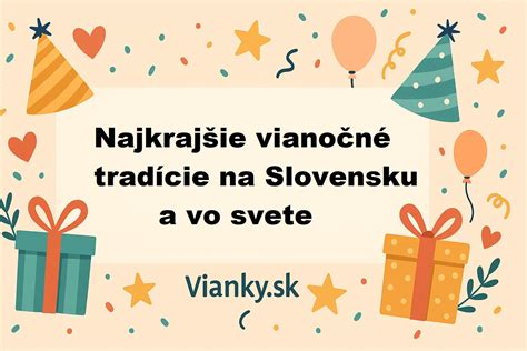 Vianočné tradície na Slovensku