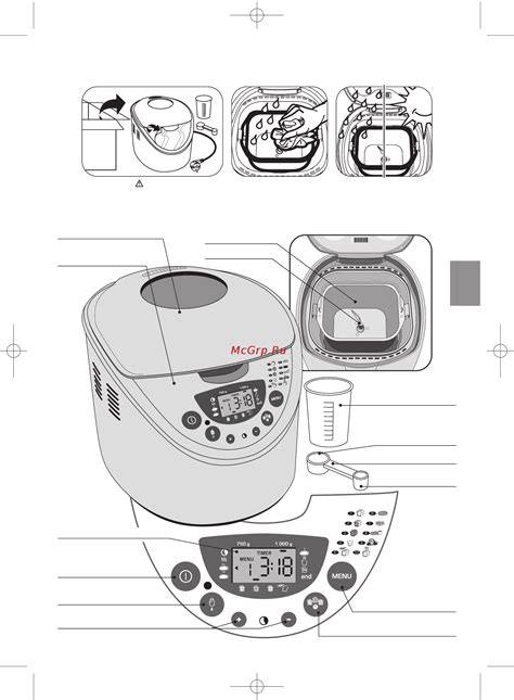 Diagram programu a časovania pre Moulinex OW300001