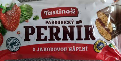 Vizual predstavujúci Pardubický perník s jahodovou náplňou