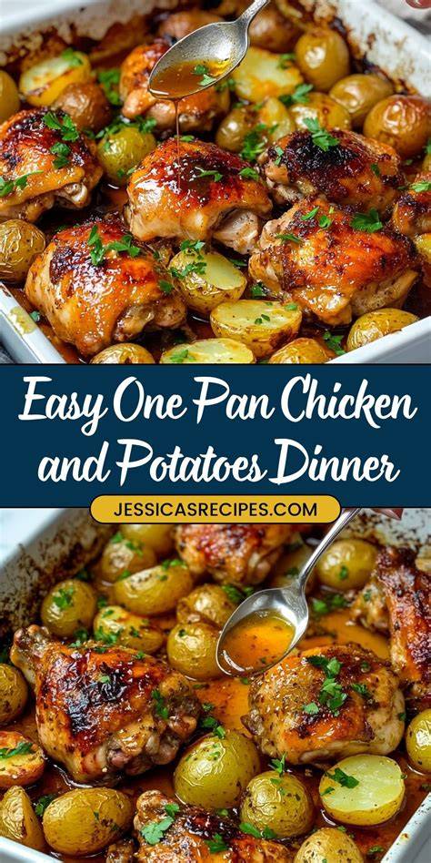 Infografika: One-pan chicken with potatoes - časový harmonogram a zónovanie