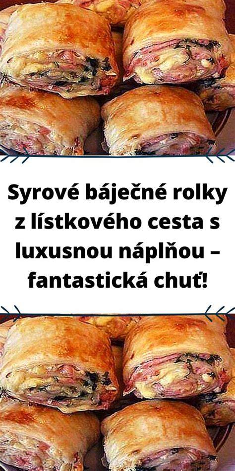 Obrázok: zobrazené hotové syrové rolky a slimáky z lístkového cesta s popularnými prísadami