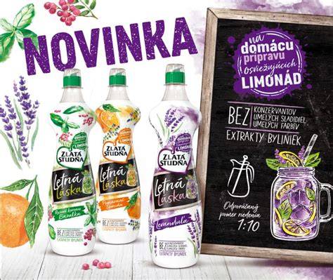 Logo a ponuka domácich limonád Villa Rosa