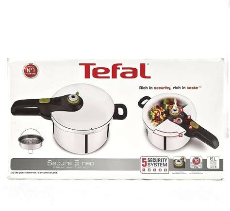 Infografika: Ako funguje tlakový hrniec Tefal Secure5 Neo 8L a čo zahŕňa bezpečnostný systém