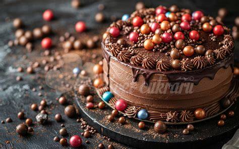 Ukážka detailu dekorácie torty s morskou témou, perly a jedlé trblietky